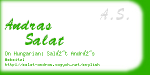 andras salat business card